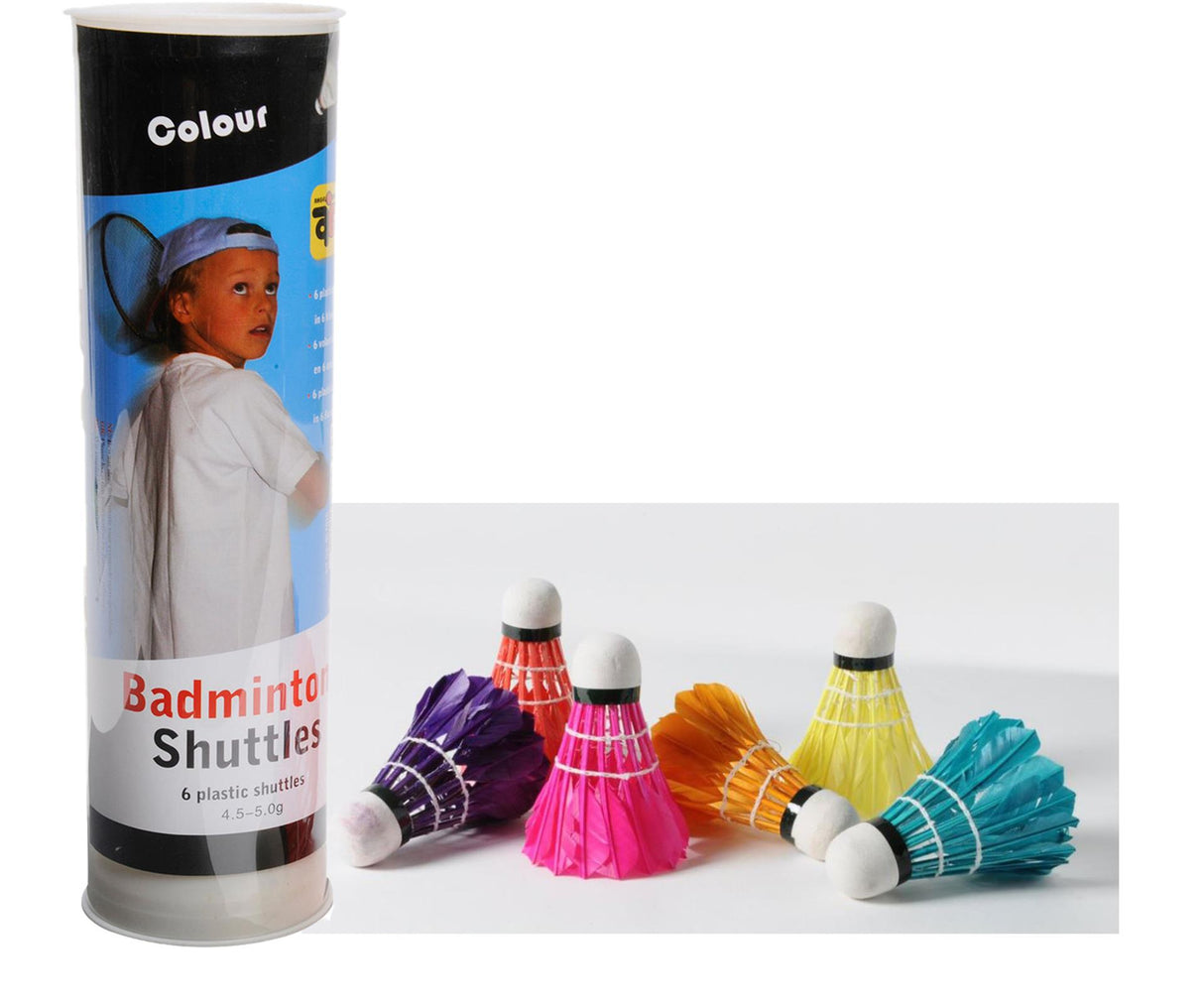 6 feathers shuttles in tube - color
