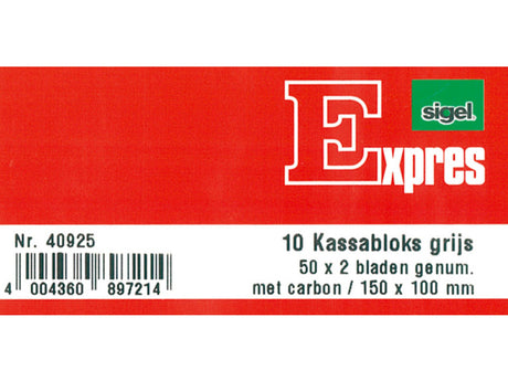 Kangaro Kassenblock 150x110 2x50 10 Stück