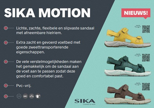 Sika 22213 motion sandaal | zwart | maat 46 - 5703617241051