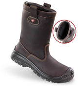 Sixton Sicherheitsstiefel Montana gefüttert S3 44 braun