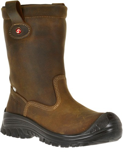 Sixton Sicherheitsstiefel Montana HDRY gefüttert S3 48 braun