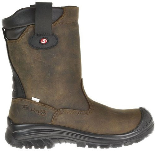 Sixton peak 81411-07 ranch laars hdry hoog s3 + kn gevoerd | bruin zwart | maat 43 - 00.091.126.43