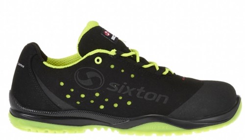 Sixton peak 91328-01 cuban laag s1p | zwart geel | maat 45 - 00.091.010.45