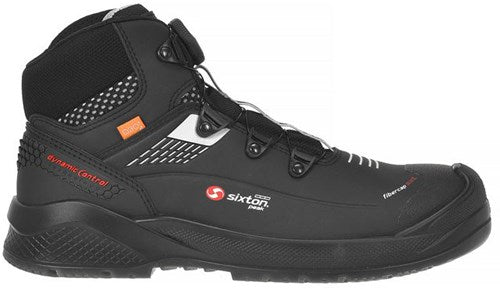 Sixton peak muscle boa hoog 43488-01 s3 | zwart grijs | maat 45 - 8053470577925