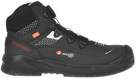 Sixton peak muscle boa hoog 43488-01 s3 | zwart grijs | maat 47 - 8053470577949