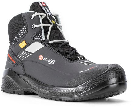Sixton peak muscle hoog 43486-00 s3 | zwart grijs | maat 46 - 8053470572203