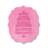 Sizzix • embosslits die label cake
