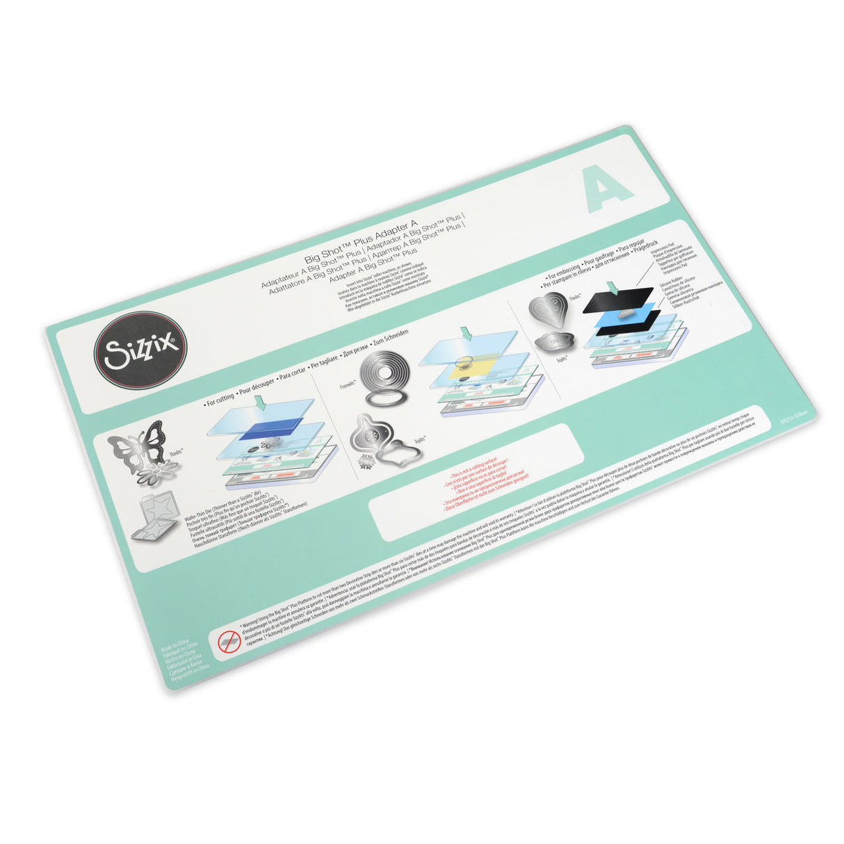 Sizzix • Big Shot plus Zubehöradapter und Plattenstandard