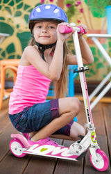 Skids Control Folding Step Love Foot Brems Girls Pink