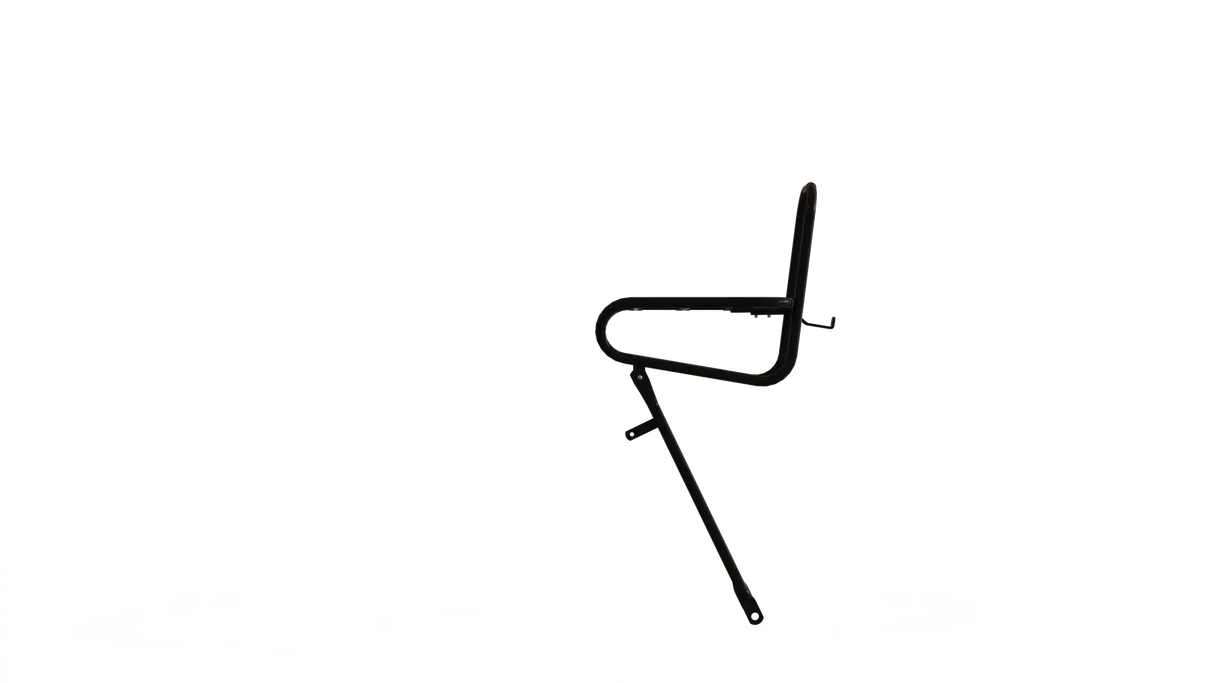 STECO -Vorderträger glatt 25 cm Kroonbout Matte Schwarz