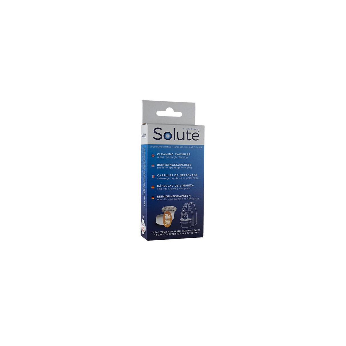 Solute reinigingscapsules voor nespresso 2 gramâ 8 stuks