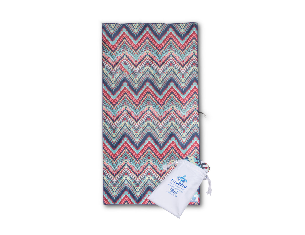 Soobluu Beach Handtuch - Chevron - 100x160 cm
