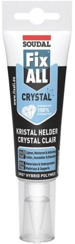 Soudal Fix – ganz aus Kristall | Kleb- und Fugendichtstoff | transparent | 125 ml - 131093