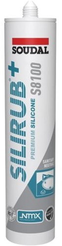 Soudal silirub+ s8100 neutral | Sanitär-Set | transparent | 300 ml – 134449