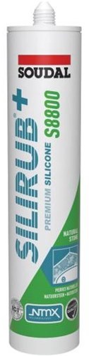 Soudal silirub+ s8800 | Naturstein | Silikondichtstoff | schwarz | 300 ml – 120996