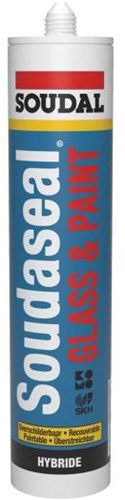 Soudal Soudaseal Glasfarbe | Verglasungsset | schwarz | 290 ml – 155364