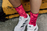 Sox footwear neon slide pink - socks | s (32-38)