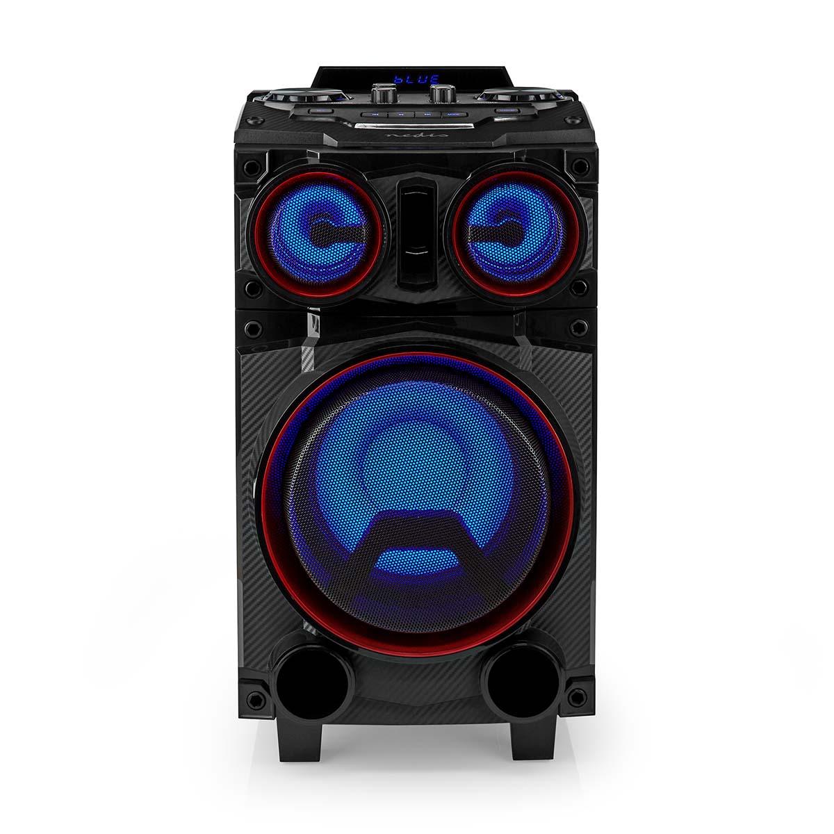 Ty Nedis Bluetooth Par-Lautsprecher | maximale Akkulaufzeit: 6,5 Stunden | 120w | Griff | Partybeleuchtung | Ausgleich | schwarz - sppt800bk