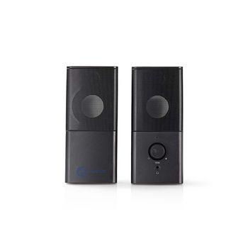 Nedis Gaming-Lautsprecher | 2,0 | 3,5-mm-Stecker | 12 w | 1 Stück - gspr10020bk gspr10020bk