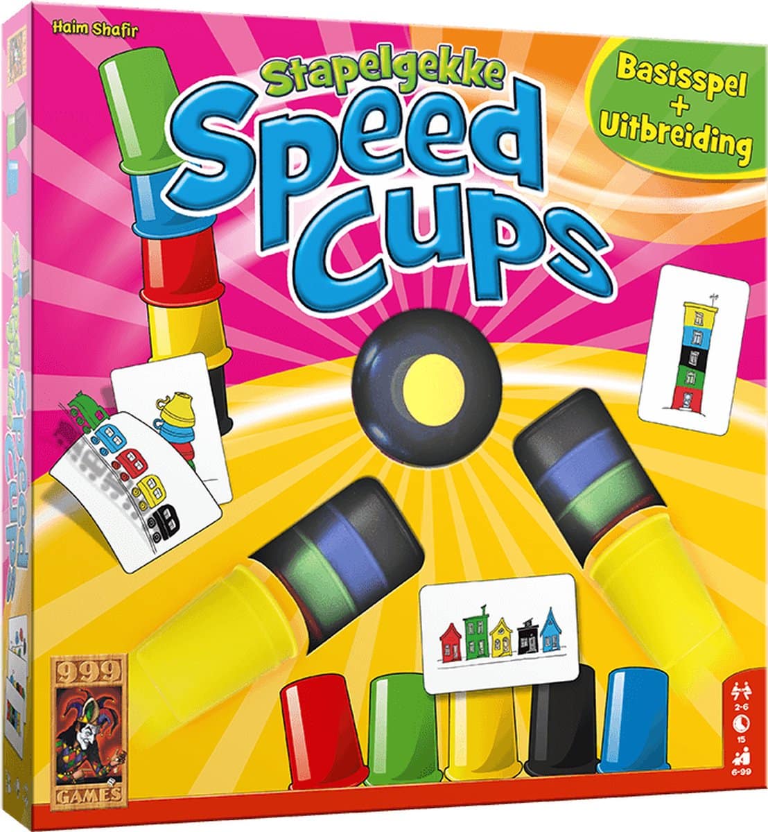 999games Stacking Speed ​​Cups Action Game, 6 Players