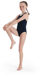 Speedo Ausdauer + Medist Badeanzug Mädchen Blau Größe 152