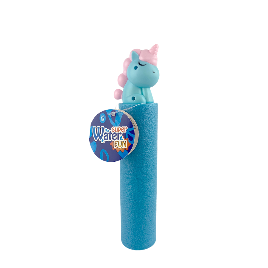 Splash waterspuiter unicorn blauw 26cm