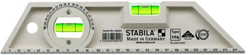 Stabila Wasserwaage, Kunststoff, Teilung 25cm - 06901