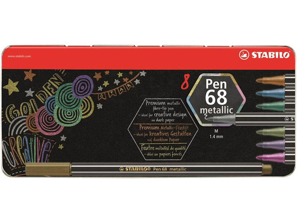 Stabilo Pen 68 Metallgehäuse 8 Farben