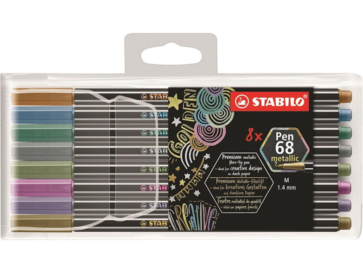 Stabilo Pen 68 Metallgehäuse 8 Farben