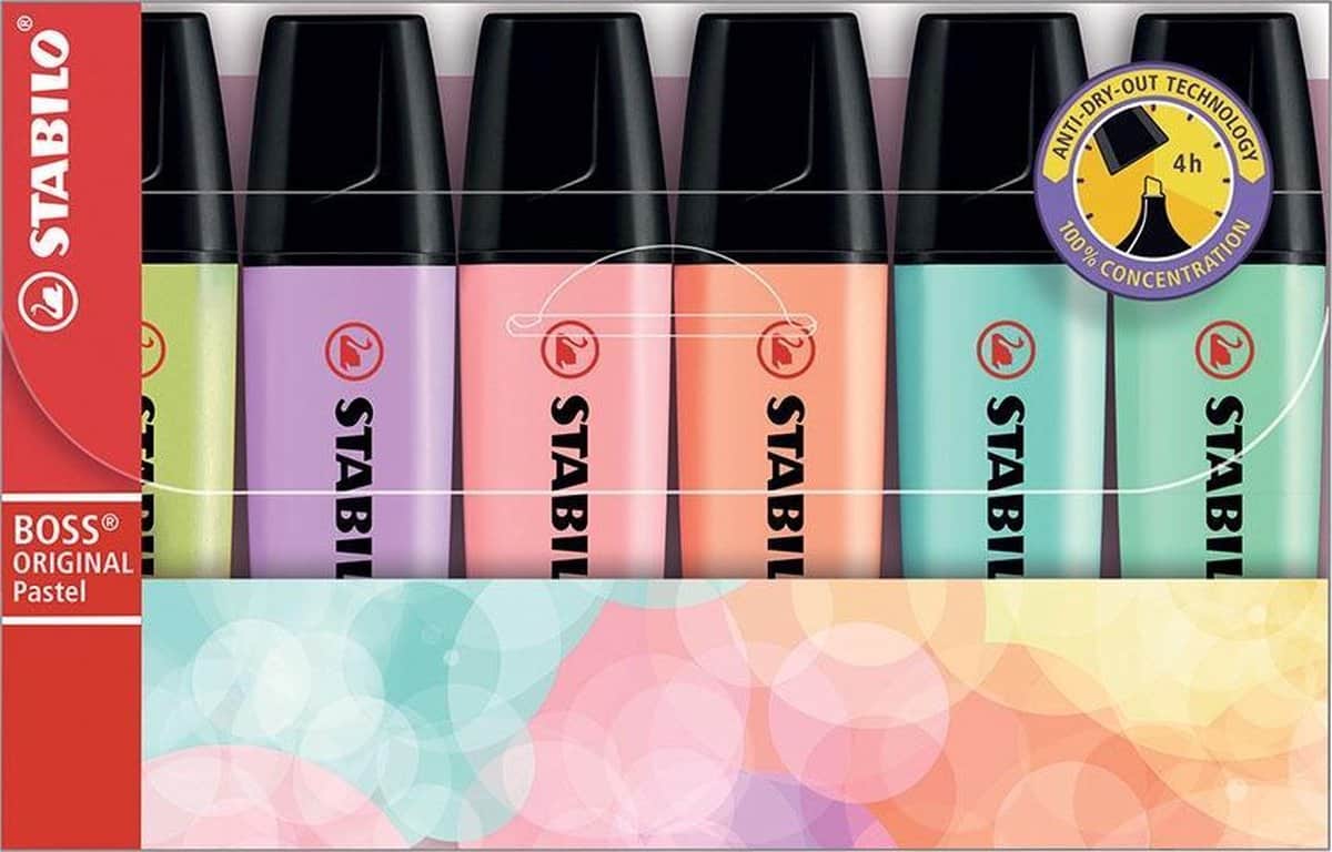 Stabilo Boss Original Pastel Marqueurs, 6e.