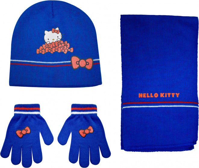 Stamion Winter-Set Hello Kitty Junior Acrylblau 4-teilige Eingröße