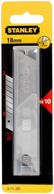 Stanley Handwerkzeuge Abbrechklingen 18 mm im Spender – (10 Stück) – 0-11-301