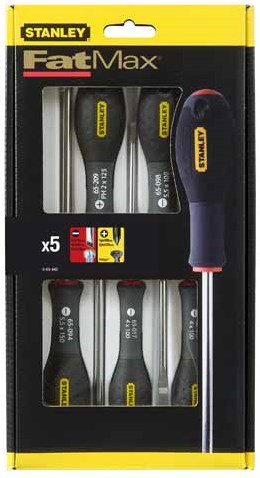 Stanley Handwerkzeuge Fatmax® 5-teiliger Schraubendrehersatz Parallel Phillips – 0-65-440