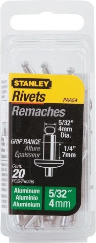 Stanley Handwerkzeug-Popnieten 4 x 7 mm – 20 Stück – 1-paa54t