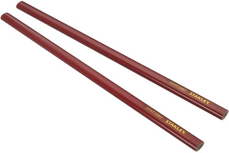 Stanley Handwerkzeuge Zimmermannsbleistift | rot | 30cm | 2x - stht0-72997