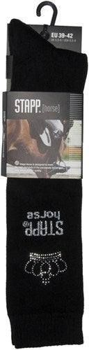 Stapp horse dames kniekous 33510 | zwart zilver 998 | maat 35 - 8714987628721