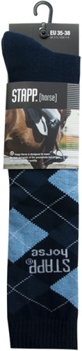 Stapp horse kniekous ruit 33600 | nero (zwart) 999 | maat 39 - 8714987192833