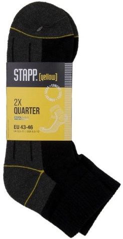 Stapp yellow quarter 2-pack sokken 4435 | 699 zwart | maat 42 - 38.134.046.39