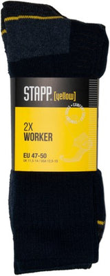 Stapp yellow worker 2-pack sokken 4415 | 499 marine | maat 50 - 38.134.006.03