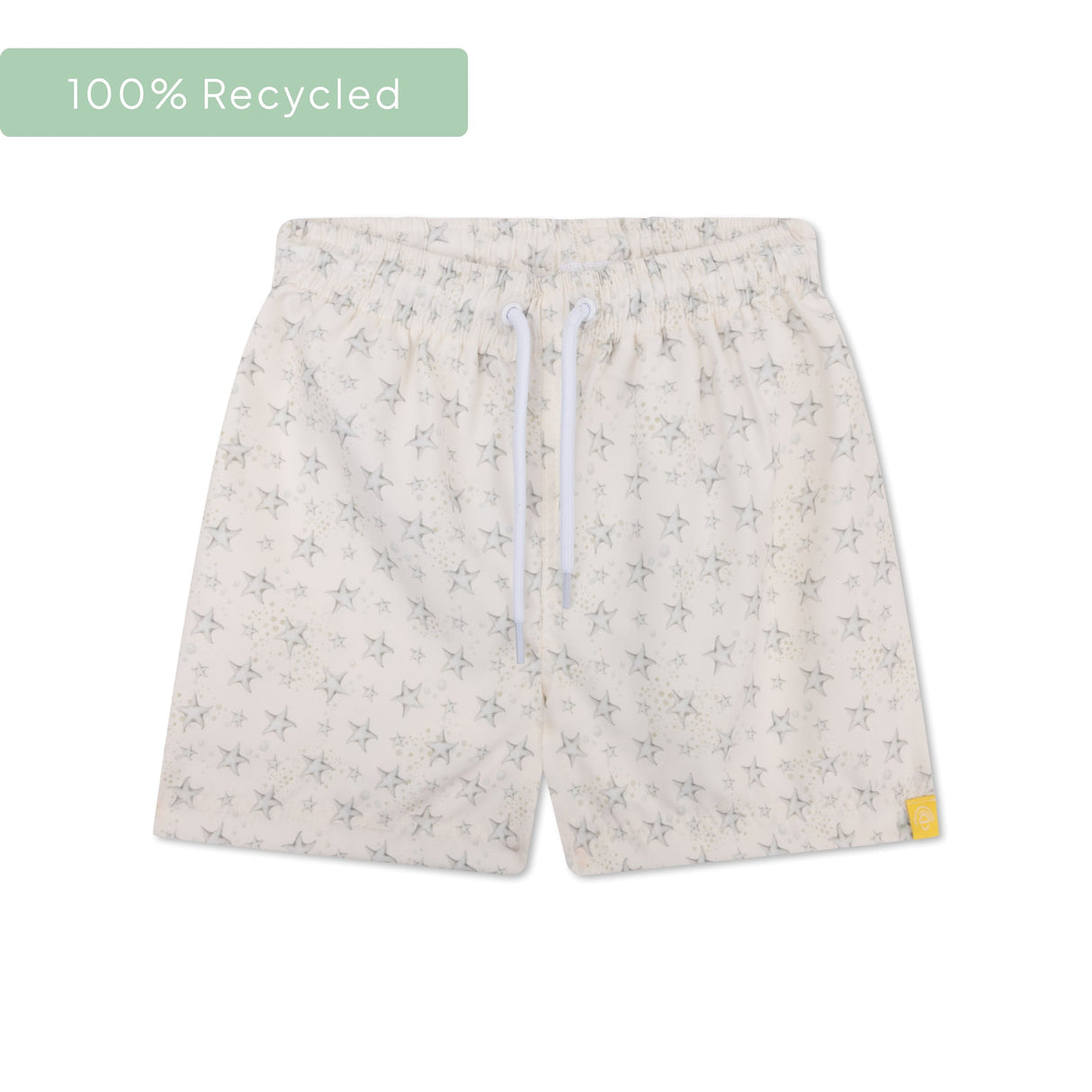Sterne | Weiße UV-Badehose für Jungen