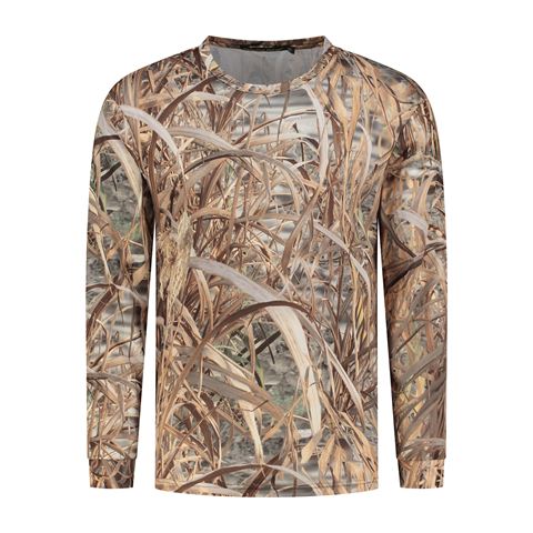 T-shirt Gear Gear Stealt Stealth Sleed Sleeve Camo Rietprint Taille L