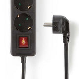 Nedis Steckdosenleiste | Schukostecker Typ F (CEE 7 7) | 3-Wege | 1,5m | 3680w | 16 a | schwarz | 1 Stück - exso315f2bk - exso315f2bk