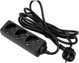 Stroomlijn tcd ra 3-voudig 3 meter snoer zwart - 6672282