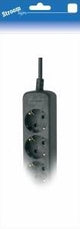 Stroomlijn tcd ra 3-voudig 3 meter snoer zwart - 6672282