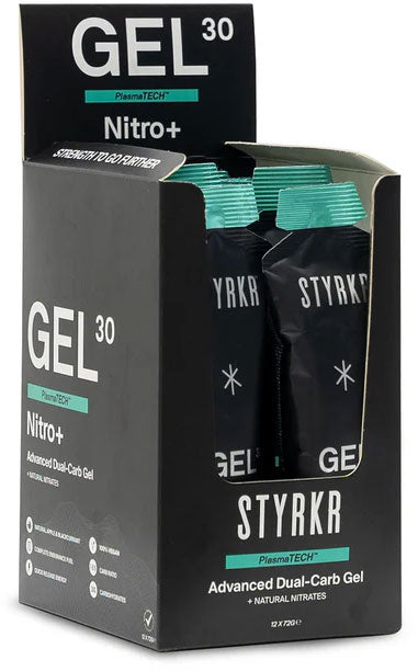 Styrkr Gel30 Nitro Dual-Carb Energy Gel 12er Box