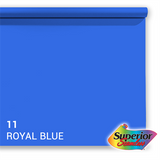 Superior achtergrondpapier 11 royal blue chroma key 1,35 x 11m