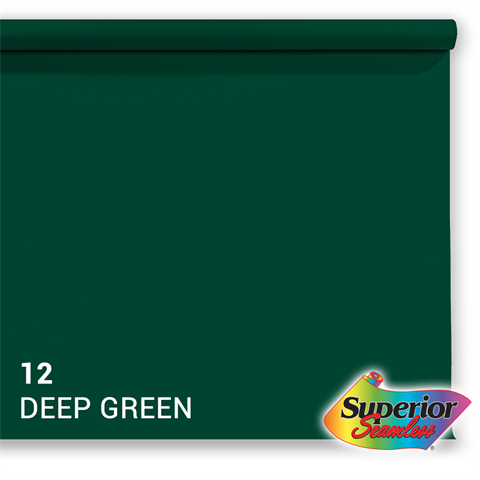 Overlegen baggrundspapir 12 Deep Green 1,35 x 11m