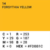 Superior achtergrondpapier 14 forsythia yellow 1,35 x 11m