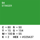 Papier de fond supérieur 54 Stinger Chromy Key 1,35 x 11m