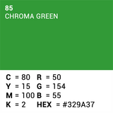 Carta di sfondo superiore 85 CHROMA CHIARE VERDE 3,56 x 15m